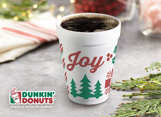 Dunkin’ Donuts Brews Holiday Joy with Hot Coffee Promotion Dunkin’ Donuts Brews Holiday Joy with Hot Coffee Promotion